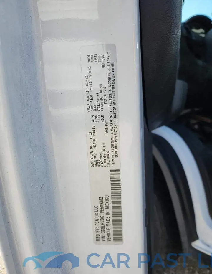 3C6LRVDG1PE589382# 13