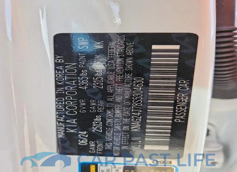 KNAG24J78S5304630# 12