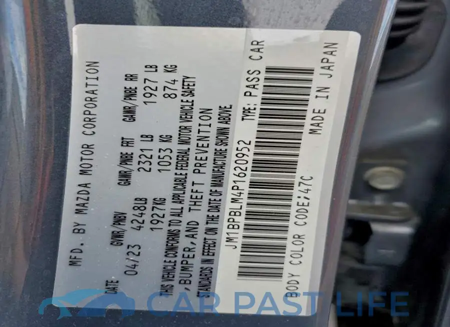 JM1BPBLM4P1620952# 12