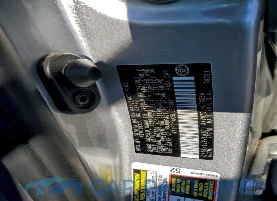 4T1F31AK5LU531811# 12
