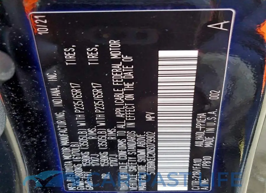 5TDBRKEC2NS079902# 14