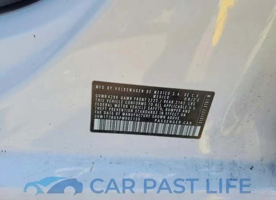 3VW1T7BU5PM002139# 12