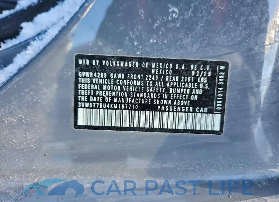 3VW5T7BU4KM167710# 12
