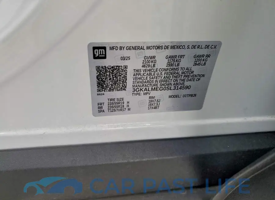 3GKALMEG0SL314590# 14