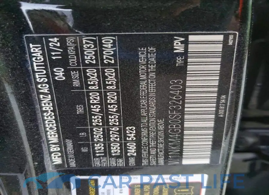W1NKM4GB0SF326403# 12