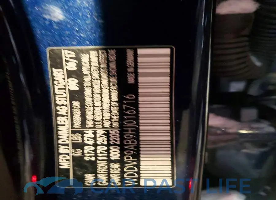 WDDVP9AB9HJ016716# 13