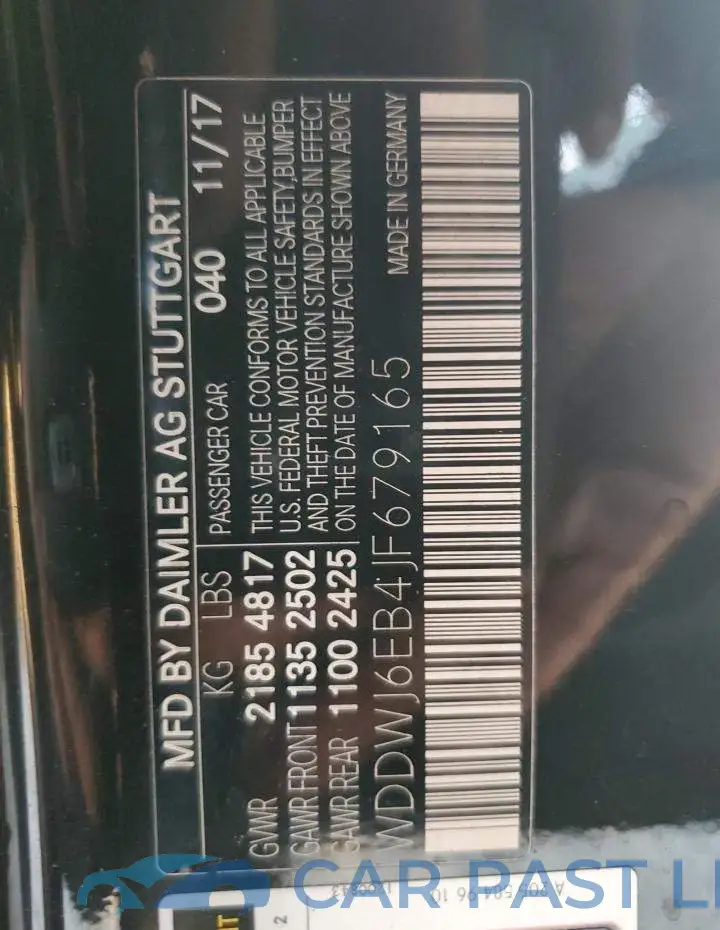 WDDWJ6EB4JF679165# 12