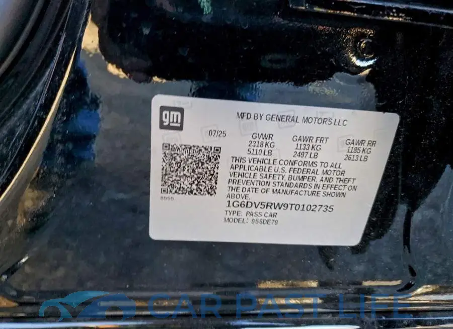 1G6DV5RW9T0102735# 12