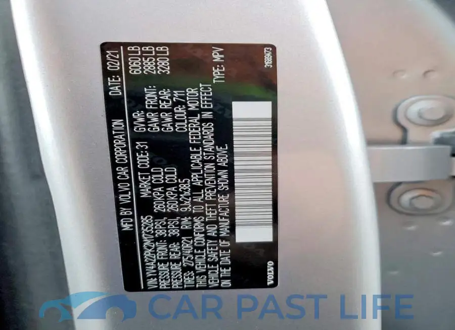 YV4A22PK2M1735285# 13