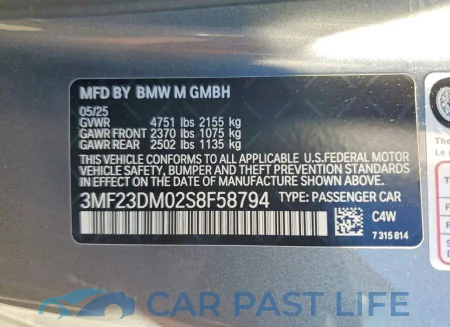 3MF23DM02S8F58794# 12