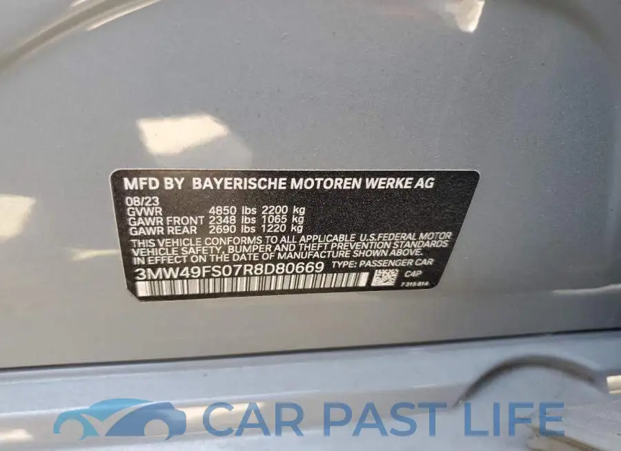 3MW49FS07R8D80669# 12