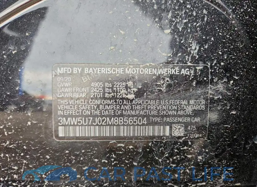 3MW5U7J02M8B56504# 12