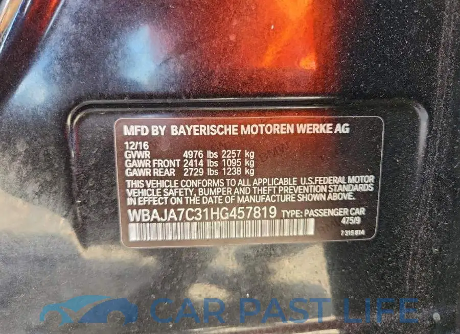 WBAJA7C31HG457819# 12