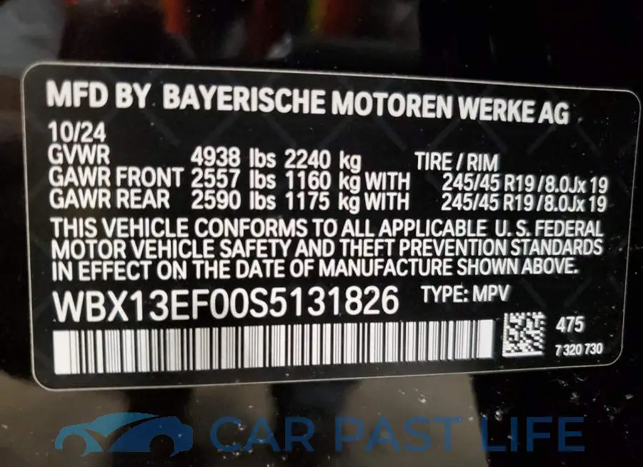 WBX13EF00S5131826# 13