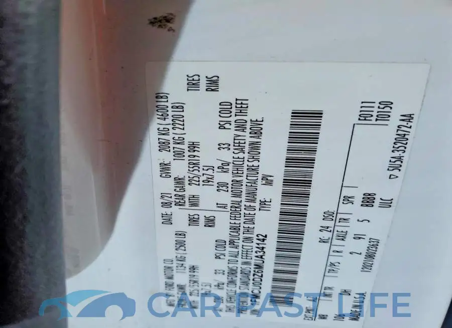 1FMCU0DZ6MUA34142# 13