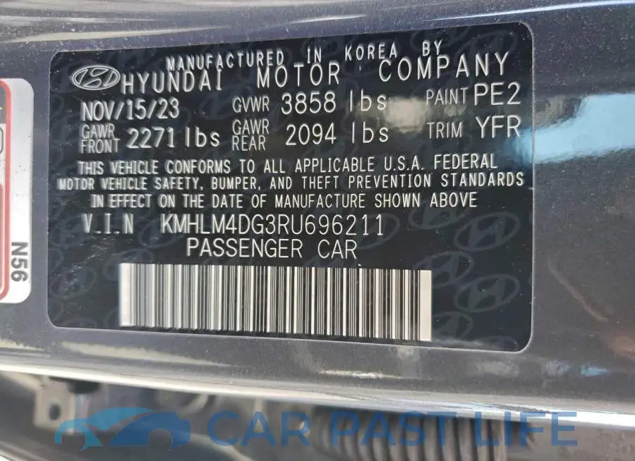 KMHLM4DG3RU696211# 12