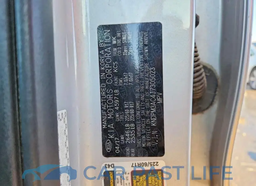 KNDPM3AC4J7305023# 12