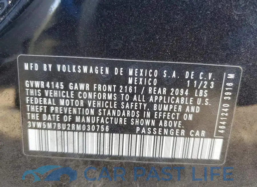 3VW5M7BU2RM030756# 12