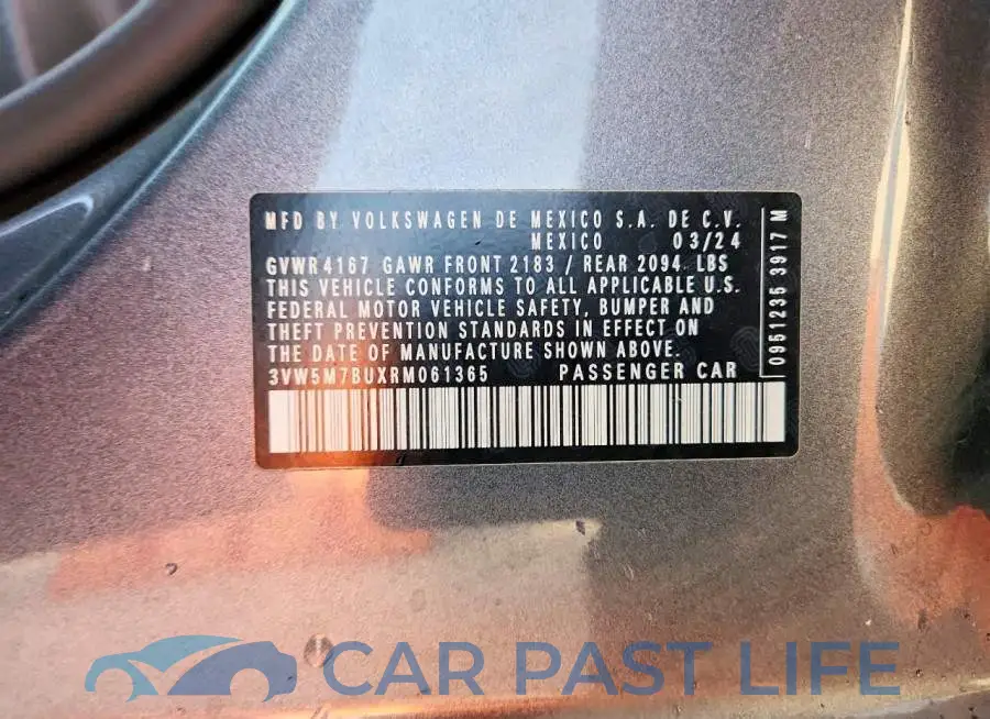 3VW5M7BUXRM061365# 12