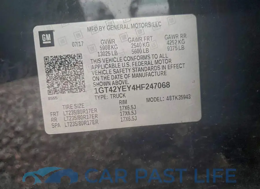1GT42YEY4HF247068# 12