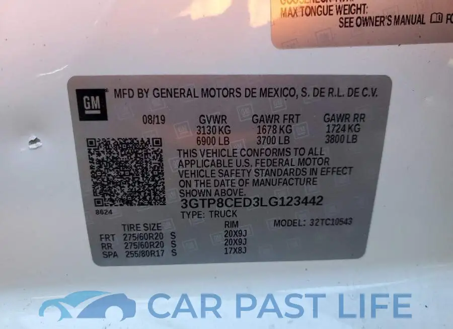 3GTP8CED3LG123442# 12