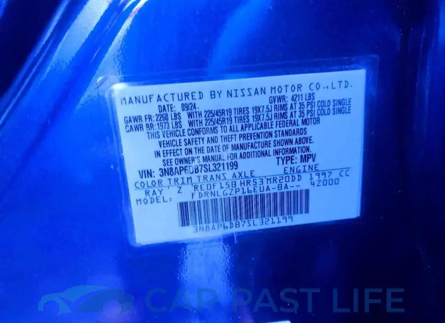 3N8AP6DB7SL321199# 13