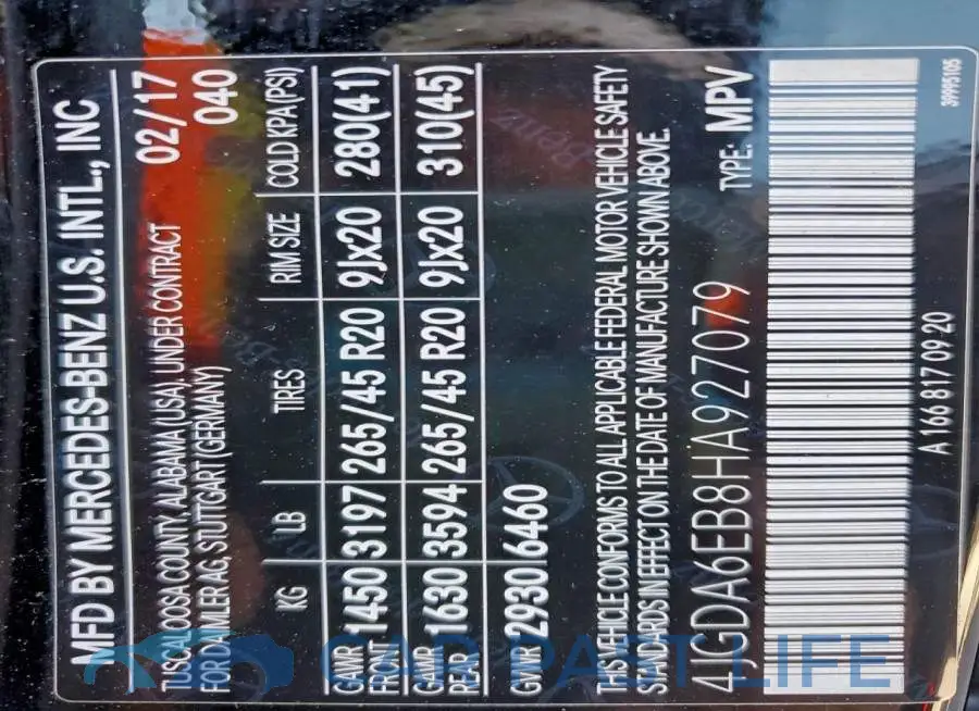 4JGDA6EB8HA927079# 14