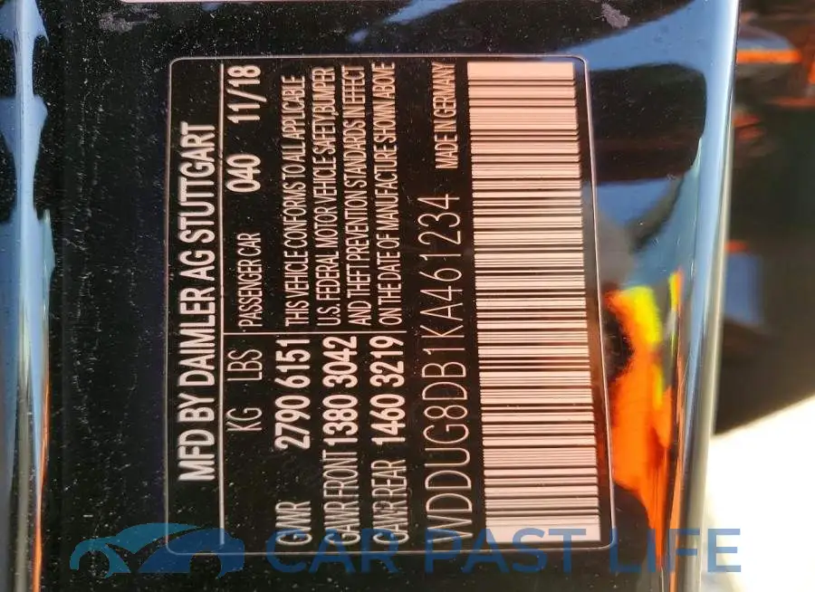 WDDUG8DB1KA461234# 13