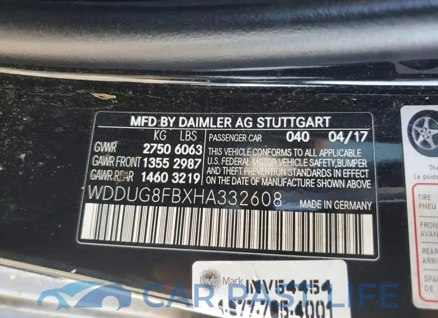 WDDUG8FBXHA332608# 12