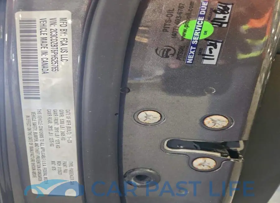 2C3CDZBT6PH525765# 13