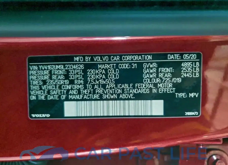 YV4162UM9L2334626# 12