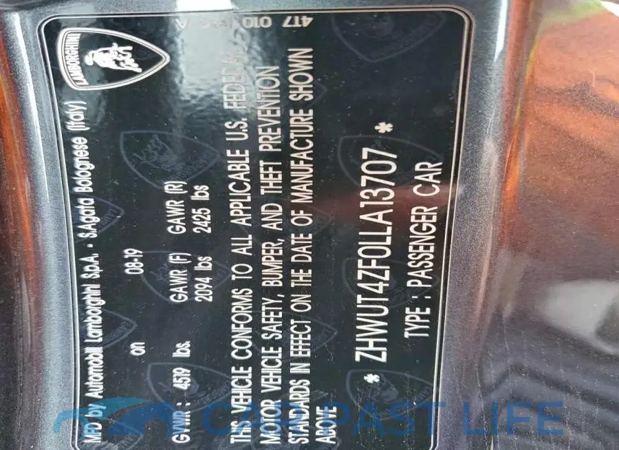 ZHWUT4ZF0LLA13707# 13