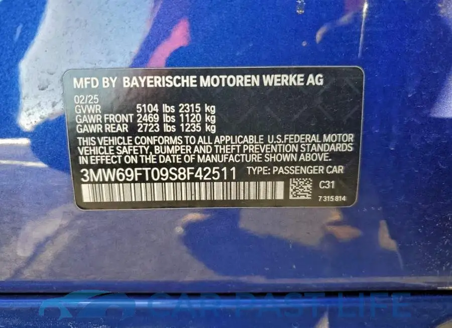 3MW69FT09S8F42511# 12