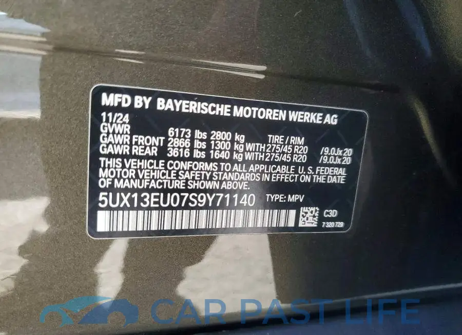 5UX13EU07S9Y71140# 13