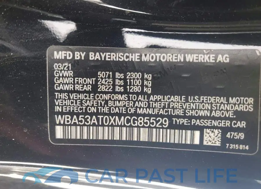 WBA53AT0XMCG85529# 12