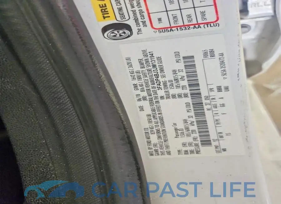 3FADP4BJ3JM131941# 12
