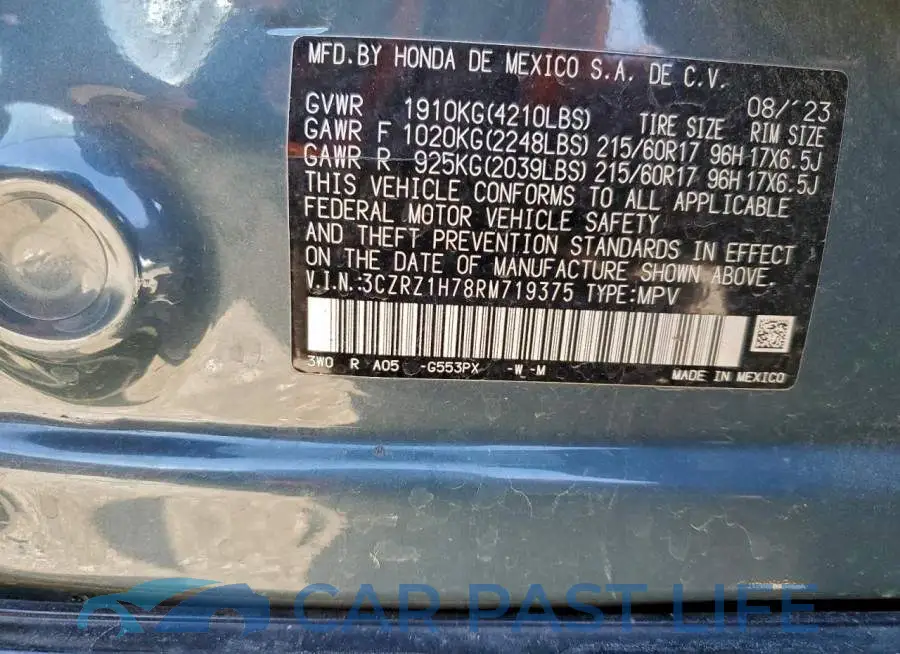 3CZRZ1H78RM719375# 13