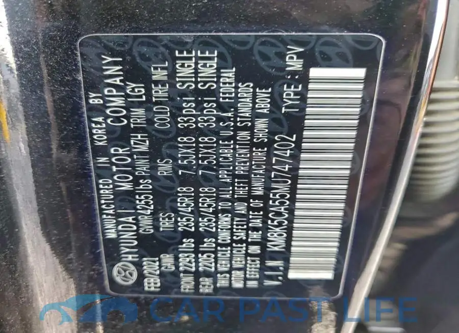 KM8K5CA55MU747402# 13