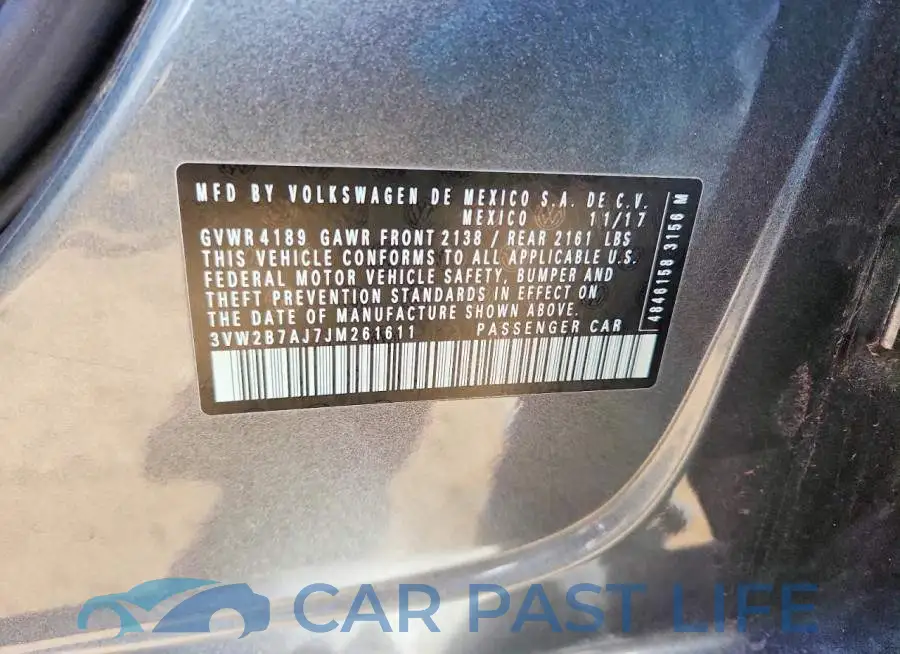 3VW2B7AJ7JM261611# 12