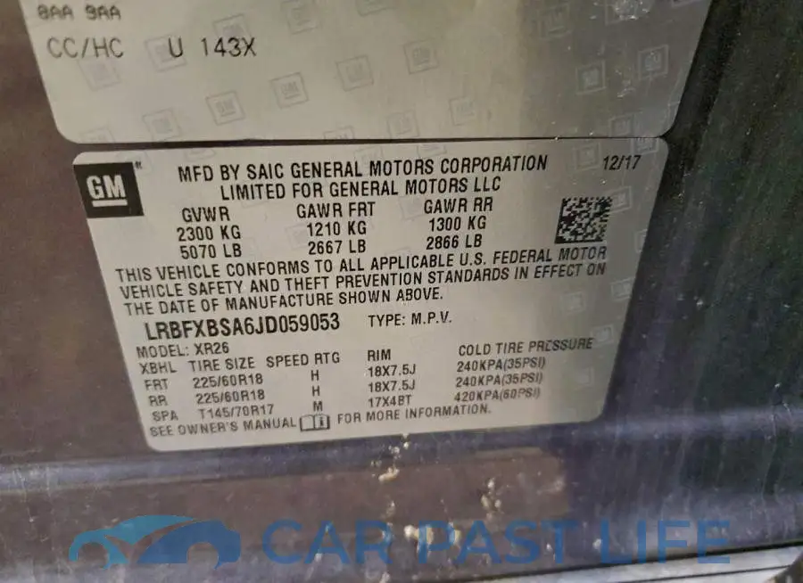 LRBFXBSA6JD059053# 13