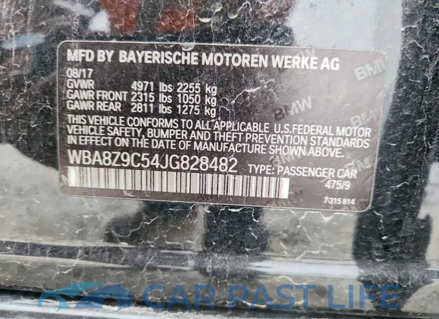 WBA8Z9C54JG828482# 13