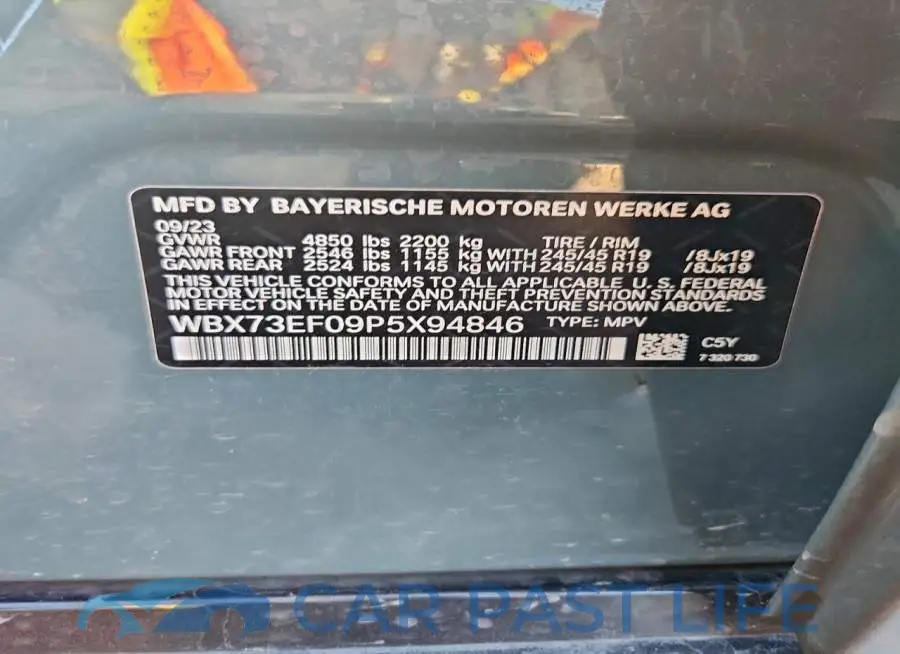 WBX73EF09P5X94846# 13