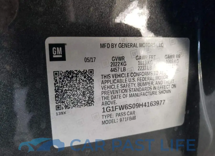 1G1FW6S09H4163977# 12