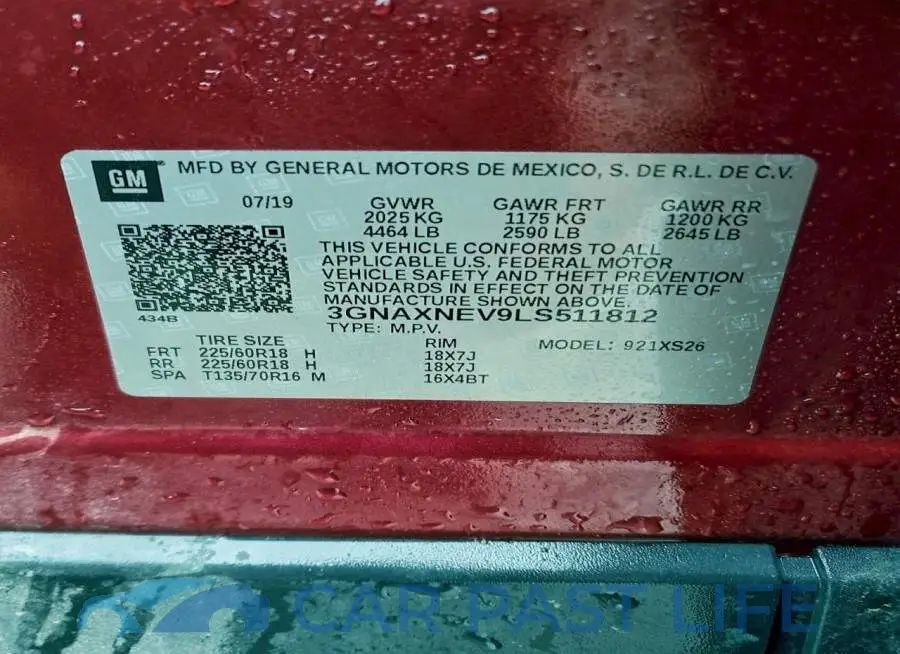 3GNAXNEV9LS511812# 13