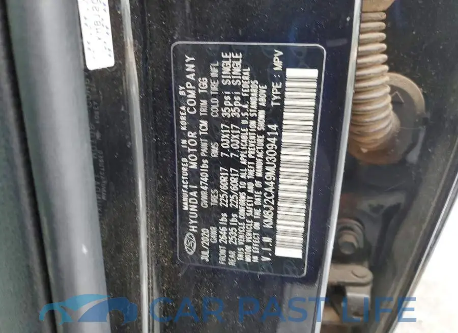 KM8J2CA49MU309414# 13
