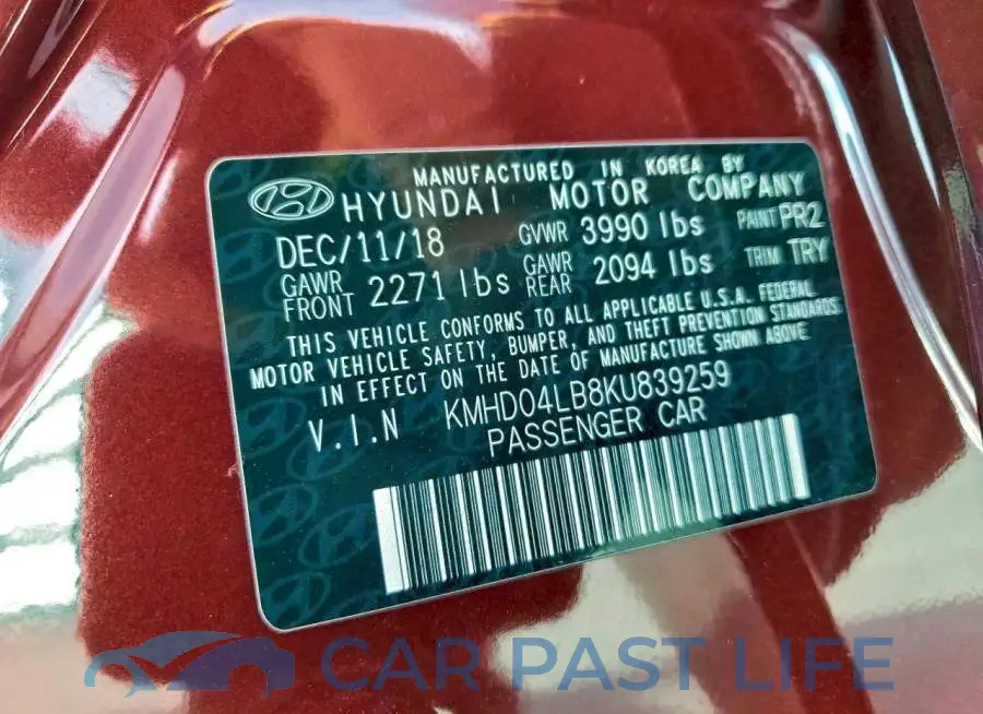 KMHD04LB8KU839259# 12