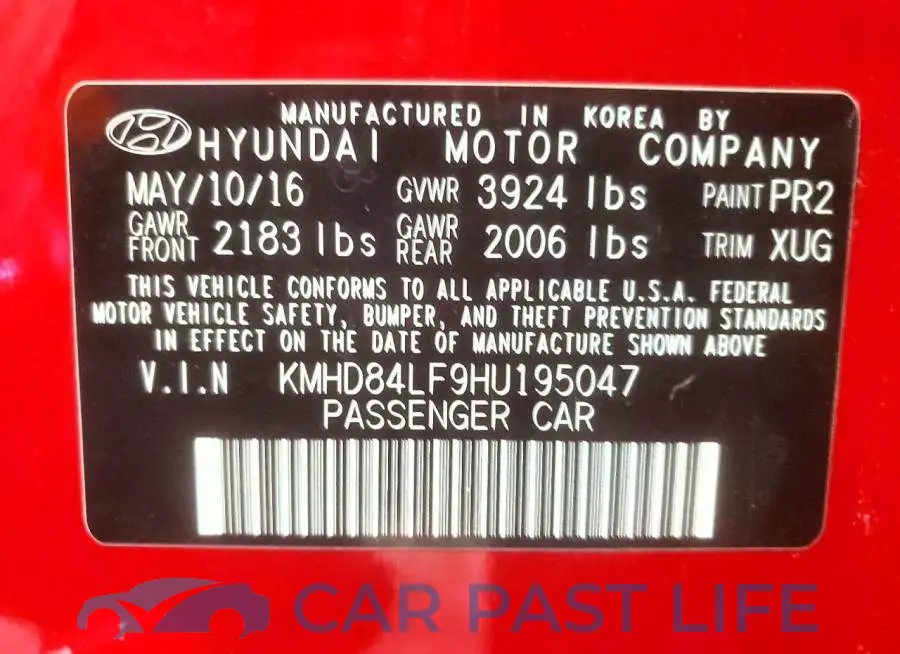 KMHD84LF9HU195047# 13