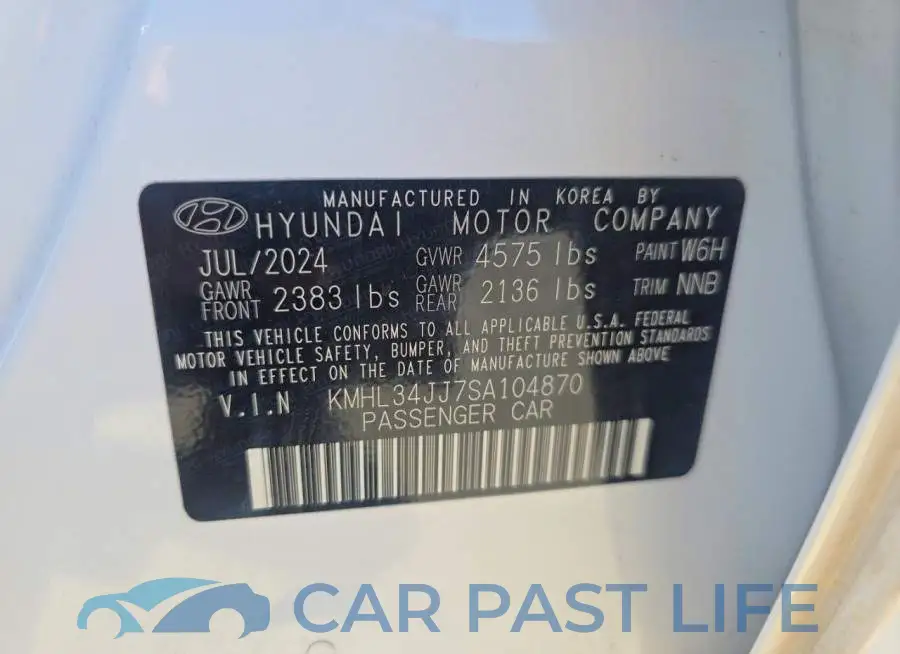 KMHL34JJ7SA104870# 10