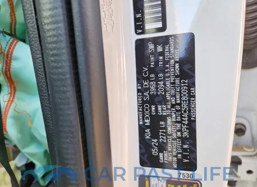 3KPF44AC5RE800912# 12