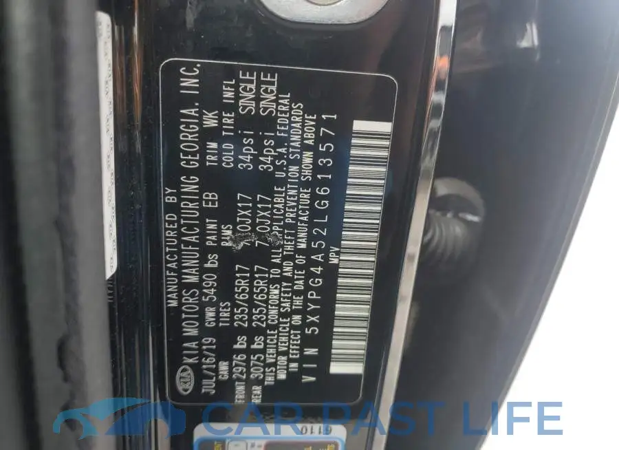 5XYPG4A52LG613571# 13